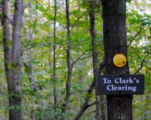 clark clearing sign cabin vermont